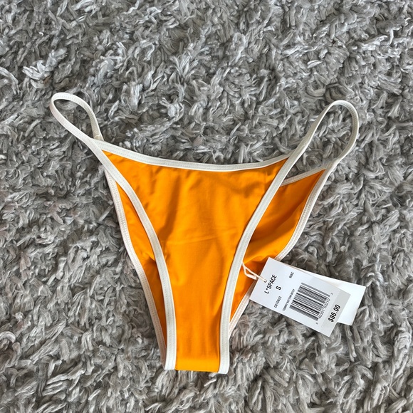 NWT L*space Tommy Bikini Bottoms - Mango Orange - Picture 4 of 4